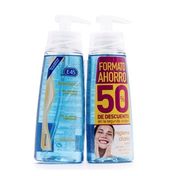 Lutsine E45 Bactopur Gel Limpiador 200 ml Duplo