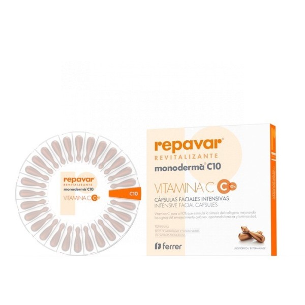Repavar Monoderma C10 Revitalizante 28 Cápsulas