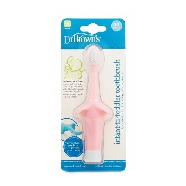 Dr. Browns Cepillo de Dientes Rosa