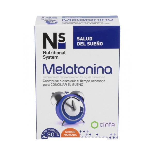 N+s Melatonina 30 Comp Masticables