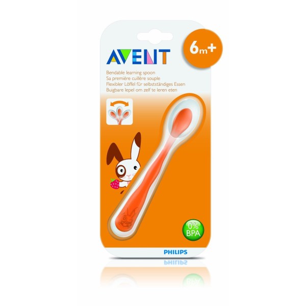 Avent Cuchara Aprendizaje Silicona +6m 1ud