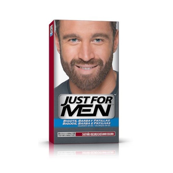 Just For Men Bigote y Barba Castaño Oscuro