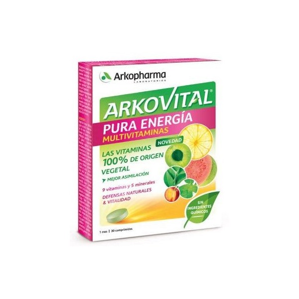 Arkovital Pura Energía 30 Comprimidos