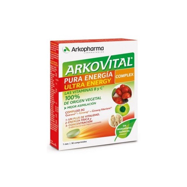 Arkovital Pura Energía Ultra 30 Cápsulas