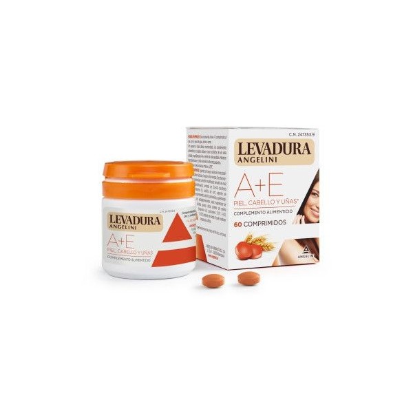Angelini Levadura A+e Piel Cabello y Uñas 60 Comprimidos