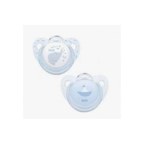 Chupete Nukete Blue T1 Silicona 2ud