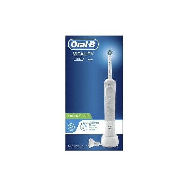 Oral-B Cepillo Dental Eléctrico Recargable Vitality 100 Cross Action Blanco