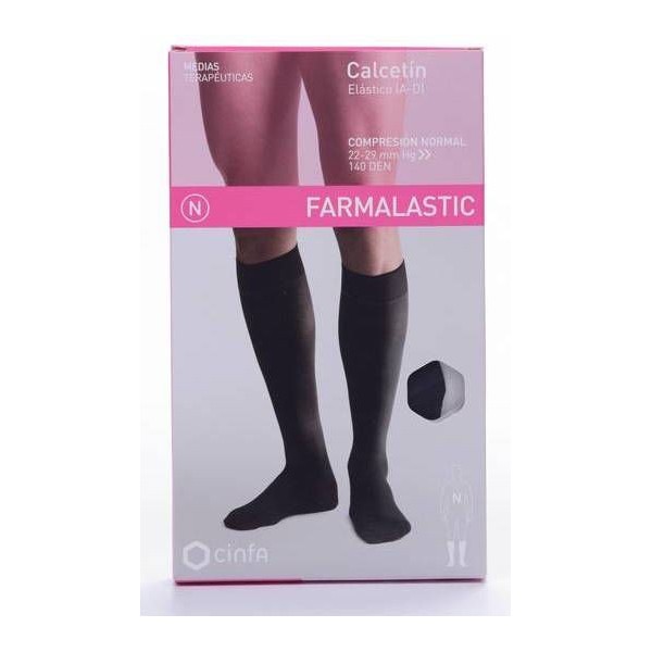 Calcetin Farmalastic Negro T- Gde 1und