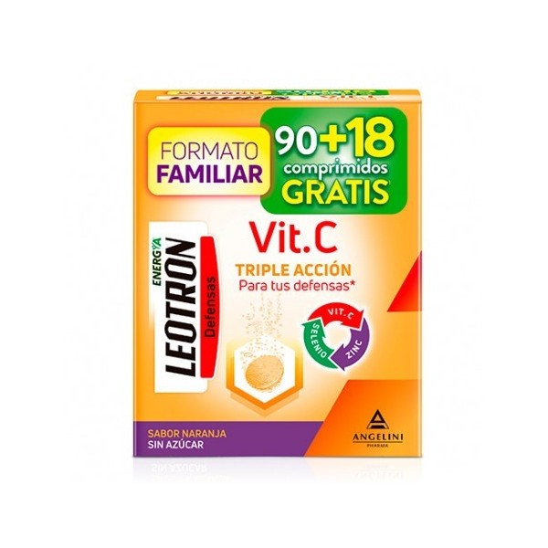 Leotron Vitamina C 90 + 18 Comprimidos Efervescentes
