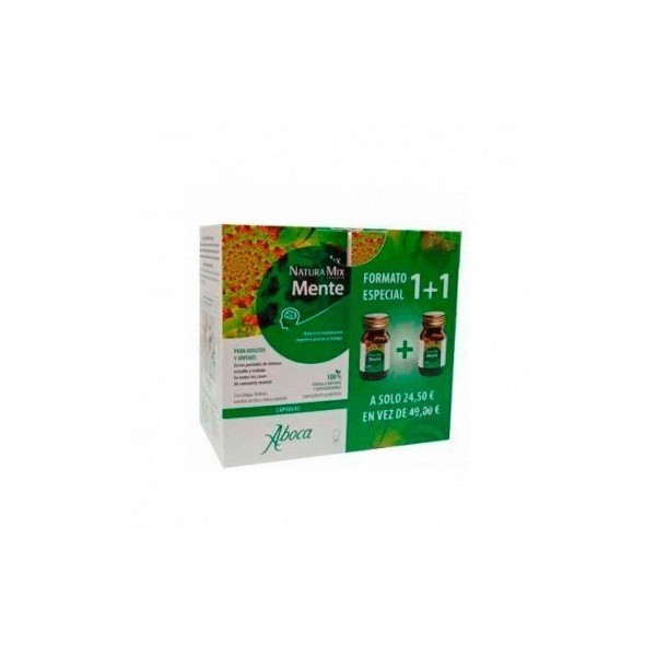 Aboca Natura Mix Mente Duplo 2x50 Cápsulas