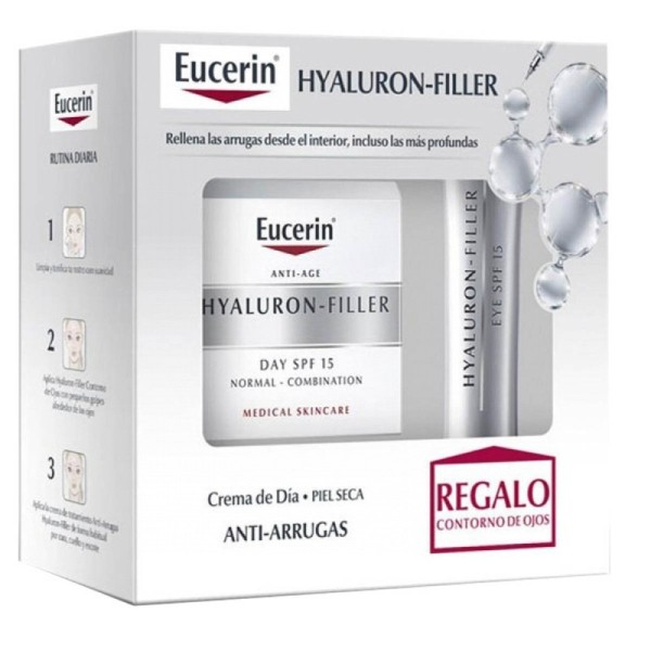Eucerin Pack Hyaluron Filler Piel Seca + Contorno de Ojos