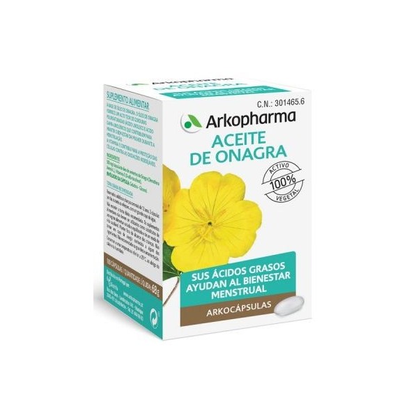 Arkopharma Arkocaps Aceite de Onagra 100 Cápsulas