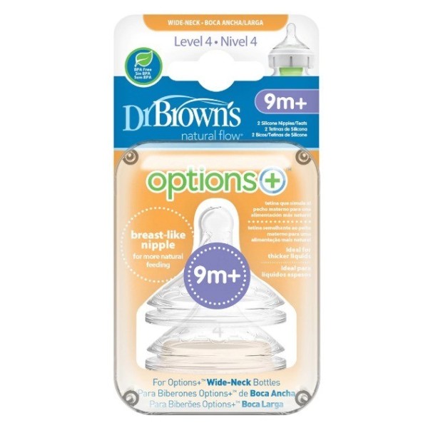 Dr. Browns Tetina Options+ Boca Ancha Nivel-4