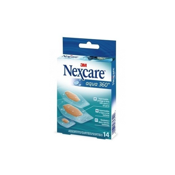 3M Nexcare Agua 360º Adhesivo Surtido 14 Apósitos