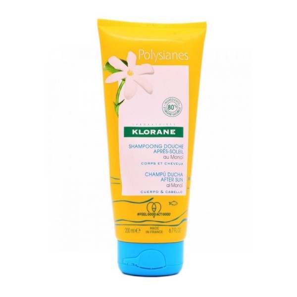 Klorane Polysianes Champú Ducha Aftersun Cabello y Cuerpo 200ml