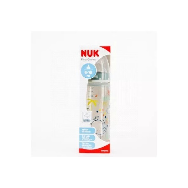 Nuk Biberón Silicona Col 2020 6-18M Talla M 360ml
