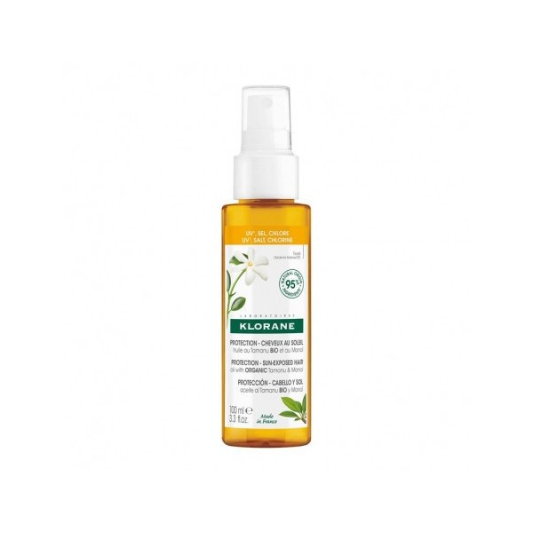 Klorane Protección - Cabello Y Sol. Aceite Al Tamanu Bio Y Monoi