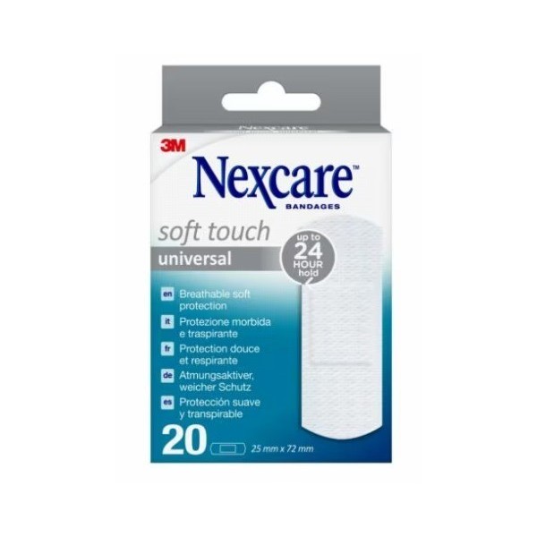 Nexcare Soft Tiras Protectoras Suaves Aposito Adhesivo 20 tiras