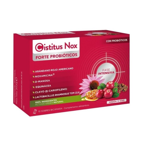 Aquilea Cistitus Nox Forte Probioticos 10 Sobres Bicamara