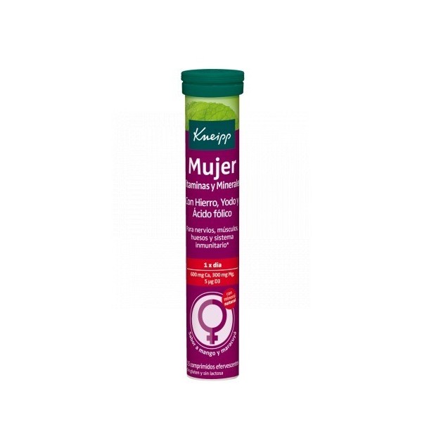 Kneipp Mujer Vitaminas y Minerales Sabor mango y Maracuyá 15 Comprimidos