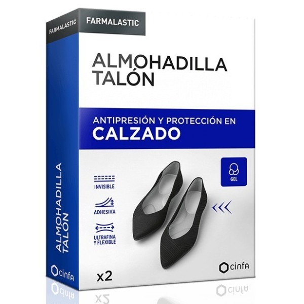 Farmalastic Almohadilla Talón 2 Unidades Talla Única