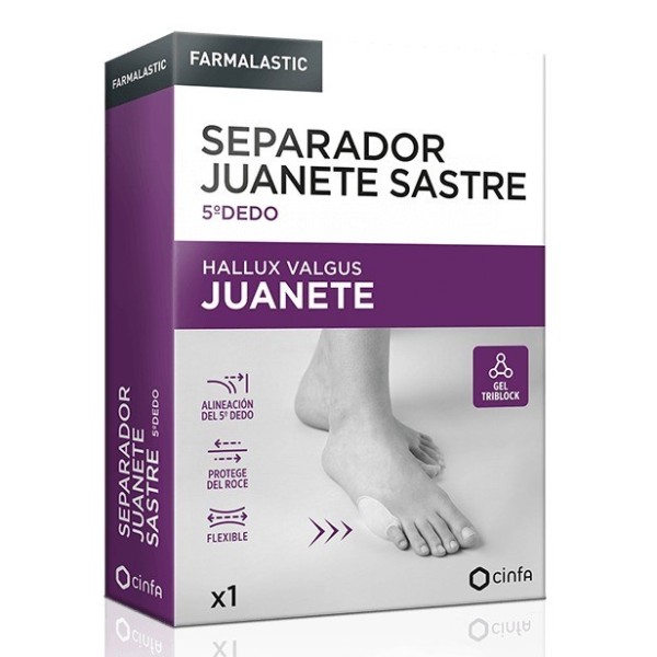 Farmalastic Separador Juanete Sastre 5º Dedo 1 Unidad Talla Única