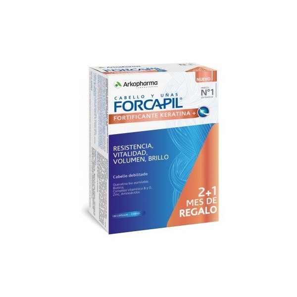 Arkopharma Forcapil Fortificante Keratina+ Pack 2+1
