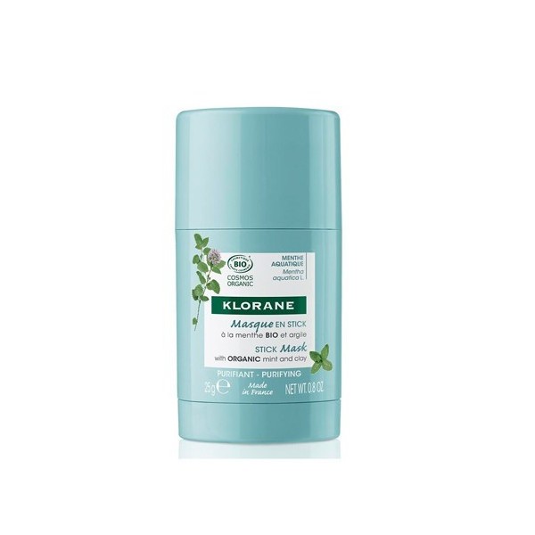 Klorane Mascarilla en Stick Menta BIO y Arcilla 25gr